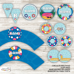 Kit Imprimible Pool Party 2 - comprar online
