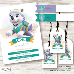 Kit imprimible Everest Paw Patrol