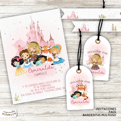 Kit Imprimible Princesas con mascota