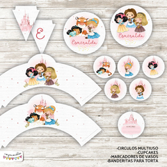 Kit Imprimible Princesas con mascota
