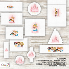 Kit Imprimible Princesas con mascota