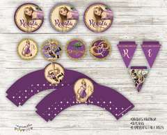 Kit imprimible Rapunzel (Enredados) - comprar online