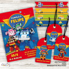 Kit Imprimible Robocar Poli