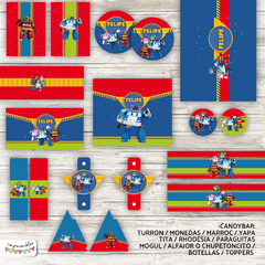 Kit Imprimible Robocar Poli