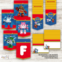 Kit Imprimible Robocar Poli