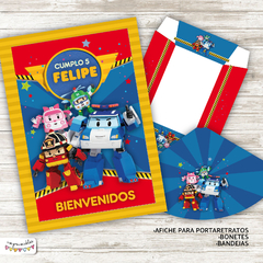 Kit Imprimible Robocar Poli