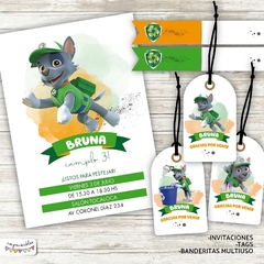 Kit imprimible Rocky Paw Patrol