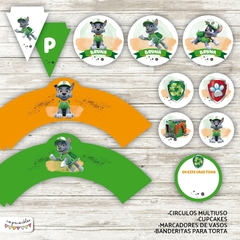 Kit imprimible Rocky Paw Patrol - comprar online