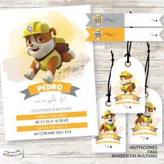 Kit imprimible Rubble Paw Patrol