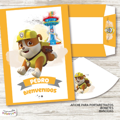 Kit imprimible Rubble Paw Patrol - tienda online