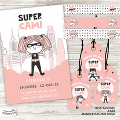 Kit imprimible Superheroinas