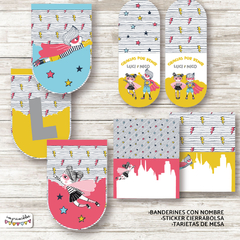 Kit imprimible Superheroes y Superheroinas - Imprimibles