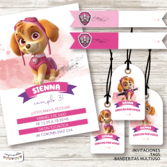 Kit imprimible Skye Paw Patrol