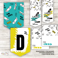 Kit Imprimible Skater - Imprimibles