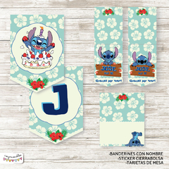 Kit imprimible Stitch - Imprimibles
