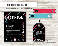 Kit imprimible Tik Tok