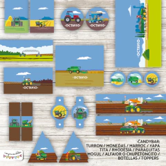 Kit Imprimible Tractores en internet