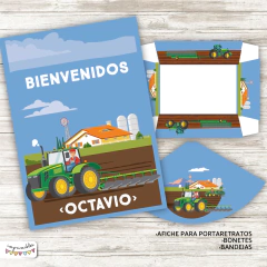 Kit Imprimible Tractores - tienda online