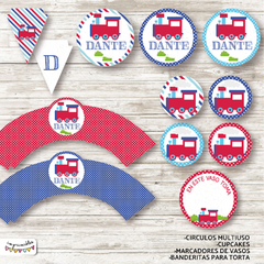 Kit imprimible Trenes - comprar online