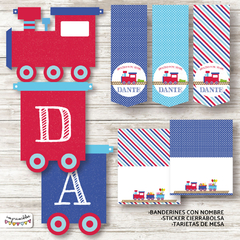 Kit imprimible Trenes - Imprimibles