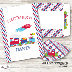 Kit imprimible Trenes - tienda online