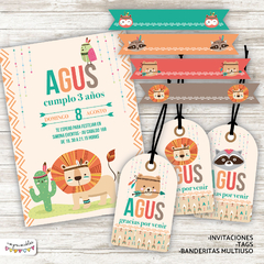 Kit Imprimible Animales tribales