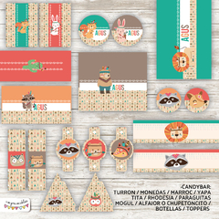 Kit Imprimible Animales tribales
