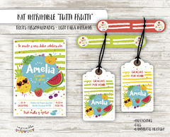 Kit imprimible Tutti Frutti