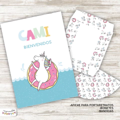 Kit Imprimible Unicornio de verano