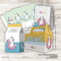 Kit Imprimible Unicornio de verano