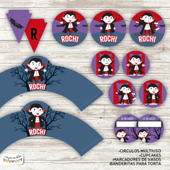 Kit Imprimible Vampiro - comprar online