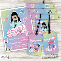 Kit imprimible VSCO party girl