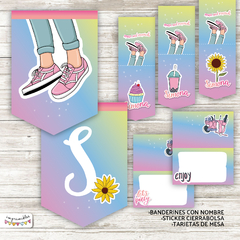 Kit imprimible VSCO party girl