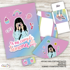 Kit imprimible VSCO party girl