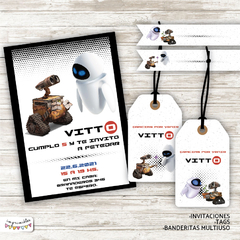 Kit Imprimible Wall-e y Eva