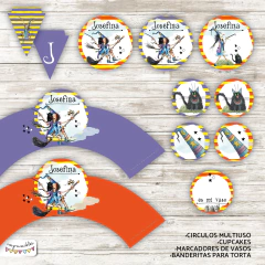 Kit Imprimible Bruja Winnie y Wilbur