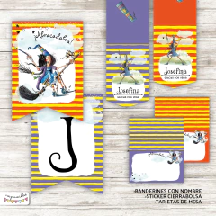 Kit Imprimible Bruja Winnie y Wilbur