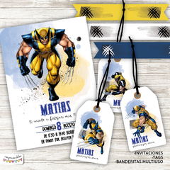 Kit Imprimible Wolverine Acuarela