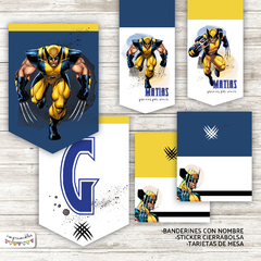 Kit Imprimible Wolverine Acuarela - Imprimibles