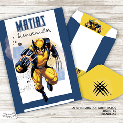 Kit Imprimible Wolverine Acuarela - tienda online