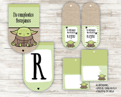 Kit imprimible Yoda Bebé - Imprimibles
