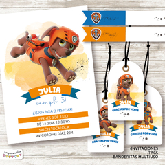 Kit imprimible Zuma Paw Patrol
