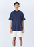 Heavy Oversized T-Shirt Atato x Gpeto Azul Marinho na internet