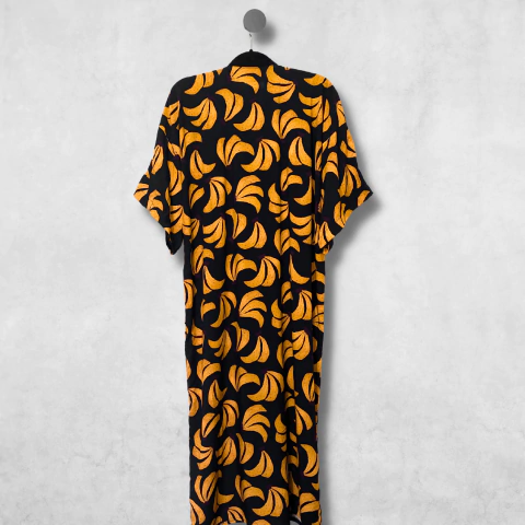 Maxi Quimono Bananada Amarelo