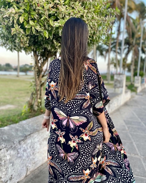 Maxi Quimono Nova Aurora Borboletas - buy online