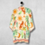 Quimono/Vestido Flora Mística com Barrado e Mangas Longas Branco - comprar online