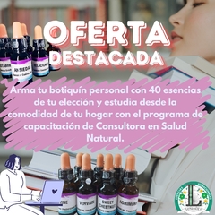 Oferta Kit de 40 Esencias a elección y Curso de Consultor en Salud Natural