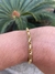 Pulseira elo trançado 6MM em moeda antiga