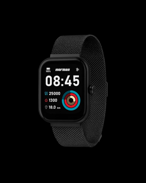 SMARTWATCH MORMAII LIFE ULTRA PRETO PULSEIRA DE AÇO - comprar online