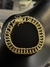 PULSEIRA GRUMET 10MM EM MOEDA ANTIGA COM 10 CAMADAS DE OURO 18K - Pesadas Joias